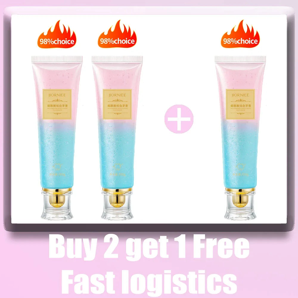 100g Niacinamide Whitening Toothpaste Refreshing Clean Teeth For Men And Women Fresh Breath Toothpaste To Remove Tooth Stains