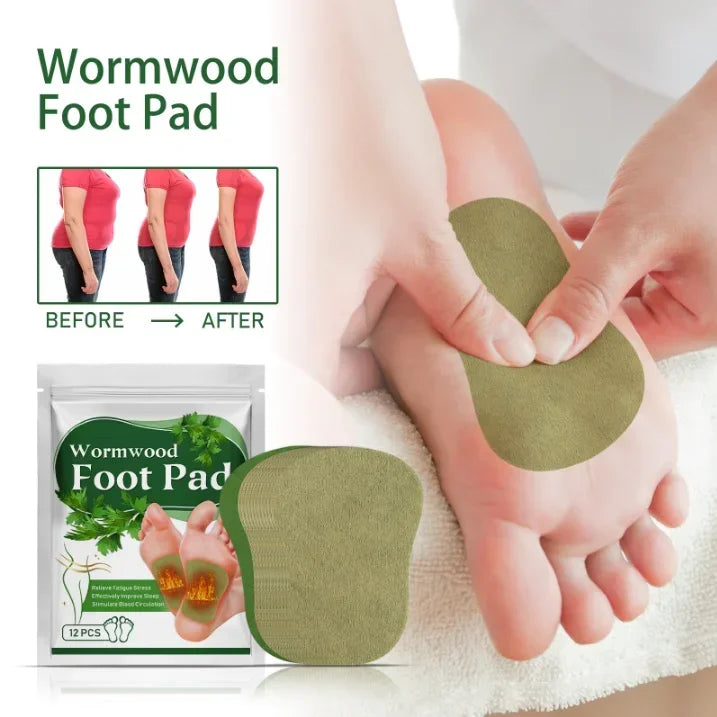 Wormwood Detox Foot Patches 12 Pack For Weight Loss