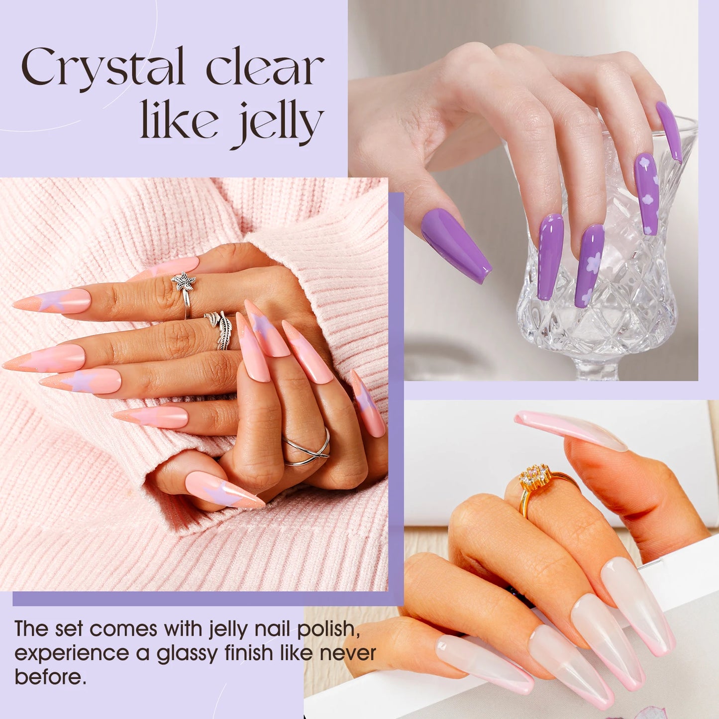 ROSALIND 92 Colors Gel Polish Set With Base Coat And Matte Top Coat Gift Box