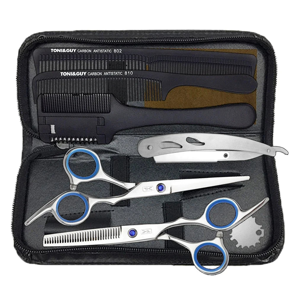 Hairdressing Scissors Set 5.5 6.0 Inch Japan 440C Professional Barbers
