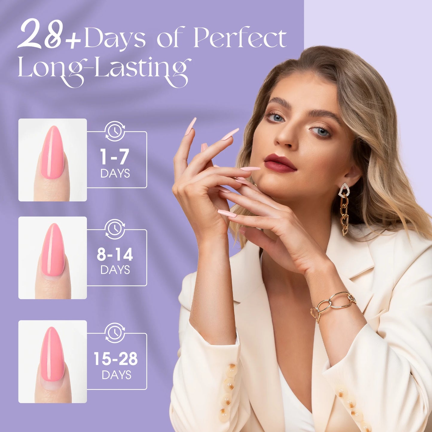 ROSALIND 92 Colors Gel Polish Set With Base Coat And Matte Top Coat Gift Box