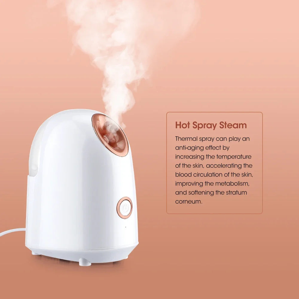 Nano Ionic Facial Steamer Hot Mist for Spa Hydration