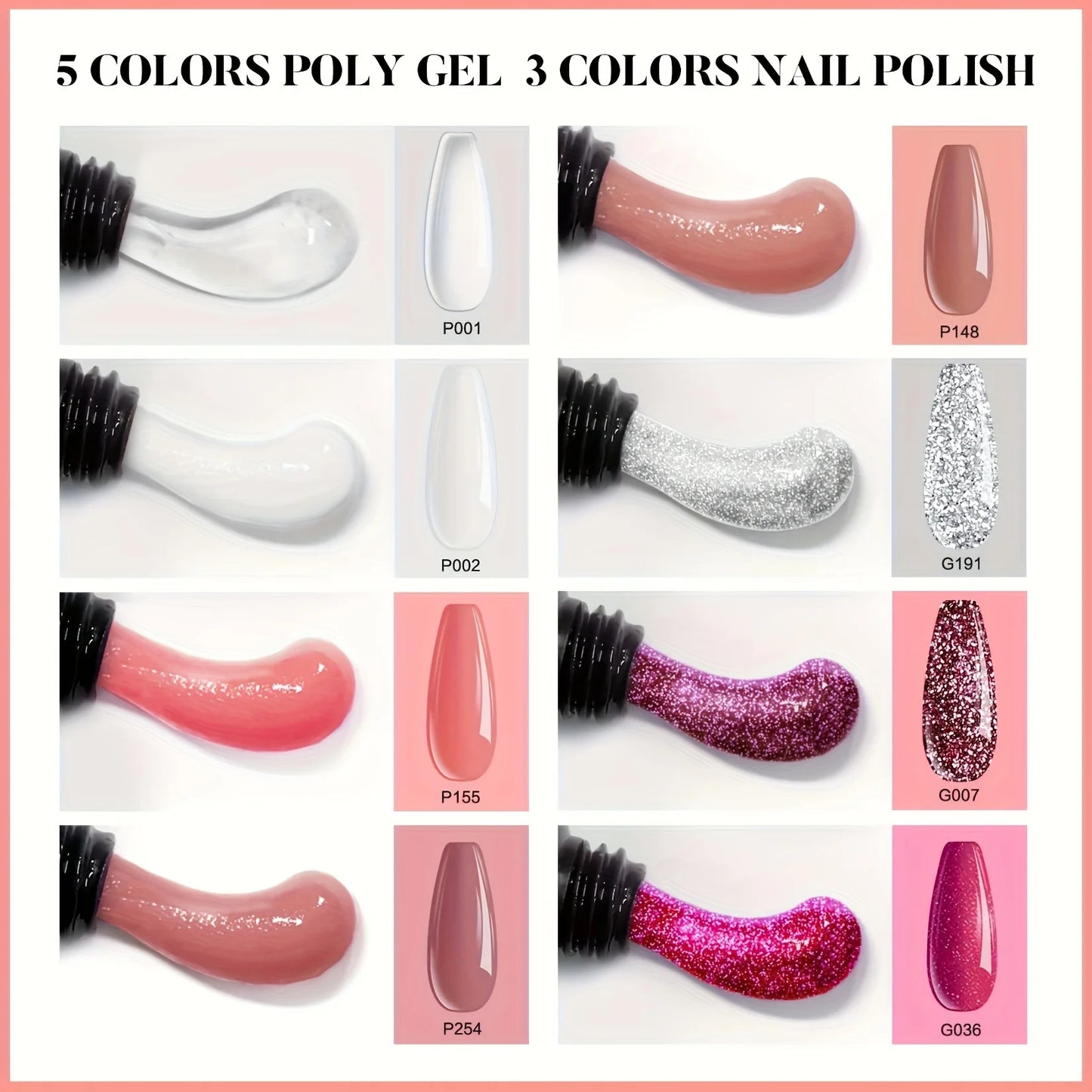 Morovan Multicolor Nail Gel Set All In One Beginners Gift