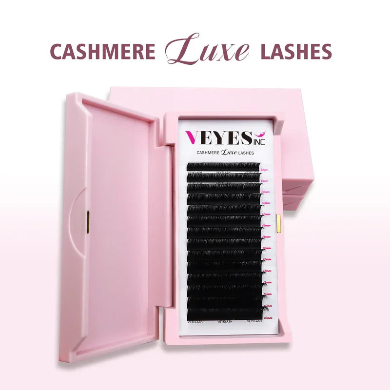 Veyes Inc Cashmere Luxe  Eyelash Extensions Veyelash Faux Mink Individual Volume Lashes Soft Natural Lash Extensions for Makeup