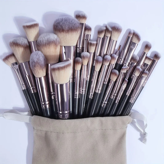 Maange 30pc Professional Makeup Brush Set With Bag Kit