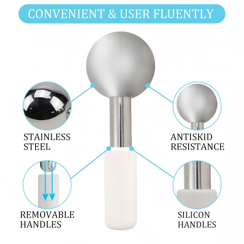 Mini Ice Globes Stainless Steel Cryo Sticks Face Eye