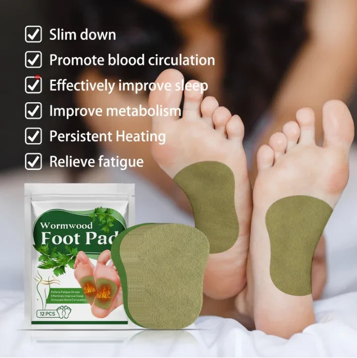 Wormwood Detox Foot Patches 12 Pack For Weight Loss