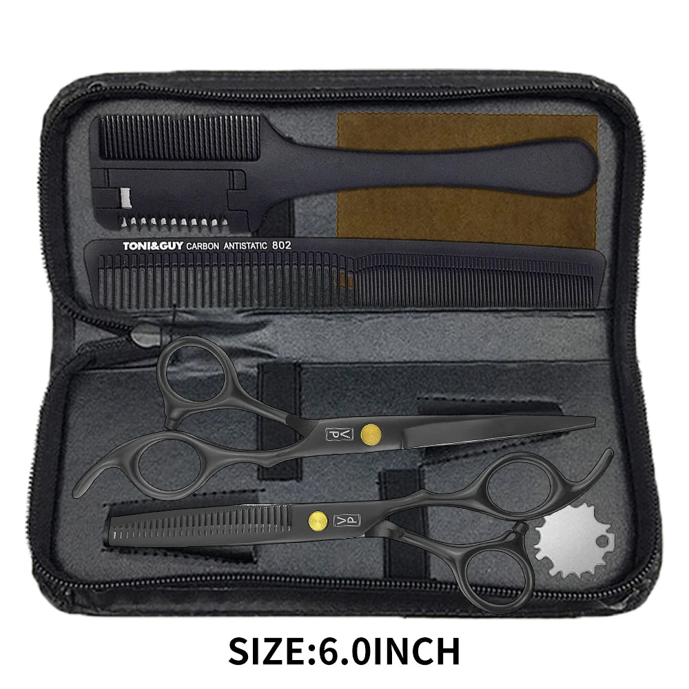 Hairdressing Scissors Set 5.5 6.0 Inch Japan 440C Professional Barbers